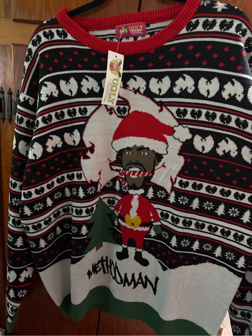 NWT 2017 Method Man Wu-Tang Limited Edition Ugly Christmas Sweater 2XL